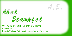 abel stampfel business card